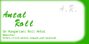 antal roll business card